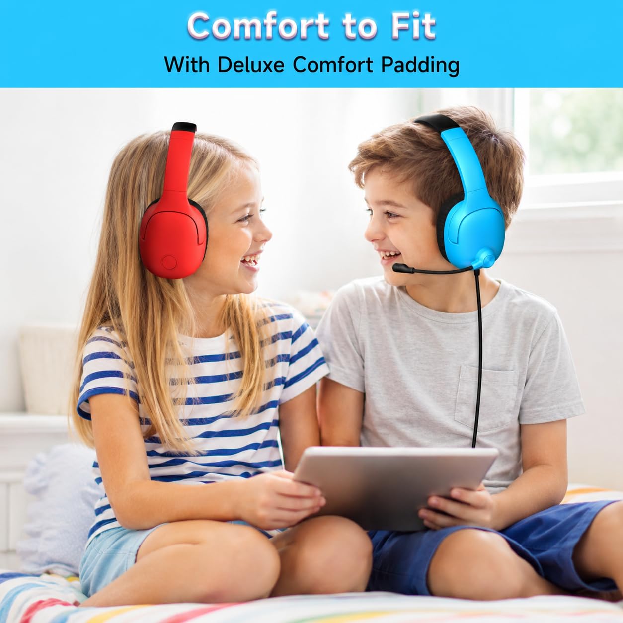 AOC Gaming Headset for Nintendo Switch 2/OLED/Lite, Wired Gaming Headphones with Mic, 3.5mm Stereo Gaming Headset with Noise Cancelling Microphone