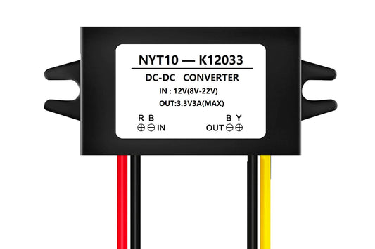 NOYITO DC to DC Power Converter Buck Module 12V 16V (8V to 22V) Buck to 3.3V 2A 3A Max IP67 Waterproof with Overcurrent Overheat Short-Circuit…