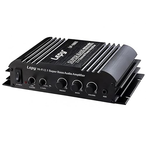Eaglerich LP-168S Digital Stereo Power Amplifier Audio 2.1 Channel 2x40W R/L 68Wx1 Sub Woofer Mini Amplifier RMS Output Super Bass Hi-Fi USB AUX