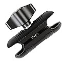 Double Socket Arm (Length 2.4") Connects to 17mm Ball Head Adapter Only, Compatible with 17mm Ball Car Phone Holder and Garmin GPS Mount