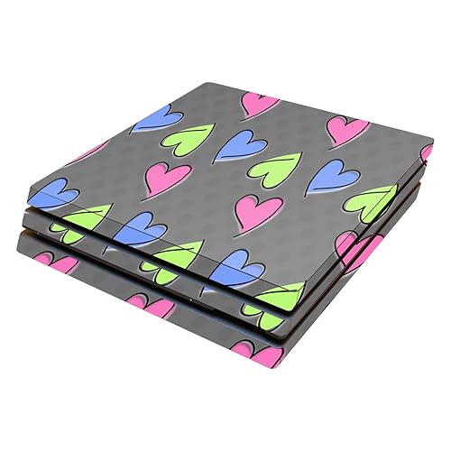 MightySkins Skin Compatible with Sony PS4 Pro Console - Girly | Protective, Durable, and Unique Vinyl Decal wrap Cover | Easy to Apply, Remove,