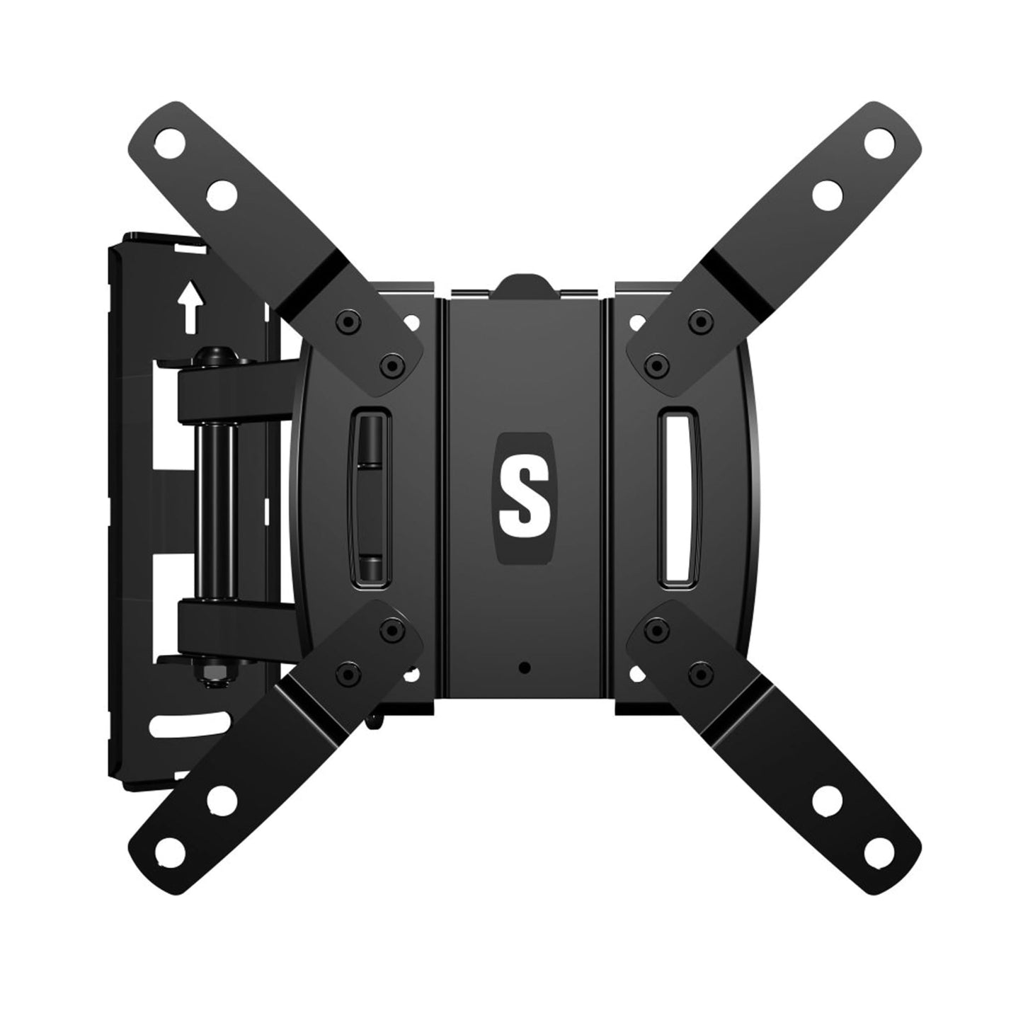 SECURA Small Full Motion TV Wall Mount for 10" to 40" Screens up to 100lbs - Tilt, Swivel Extend - Easy DIY TV Mount w/Included Hardware - QSF210
