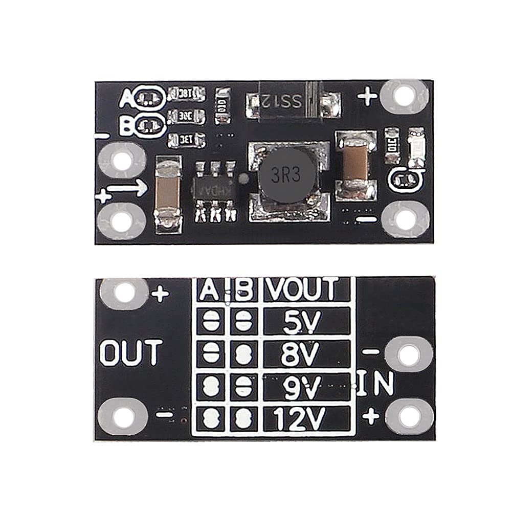 AITRIP 10PCS 1.5A Multi-Function Mini Boost Module Step Up Board 3.7V to 5V 8V 9V 12V Step Up Board with LED Indicato for DIY Electronic Voltage…