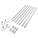 Legrand Wiremold C110S Cordmate 108 Inch 17 Piece Cord Cover Kit, Organizer for Wall, Holds 1 Cord or Cable, Sustainable Packaging, White (1 Pack)