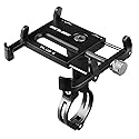 GUB Bike Phone Mount Holder, Aluminum Motorcycle Phone Holder Mount with 360° Rotation for iPhone 16 17 15 14 Pro Max Mini X XR Xs Plus, Samsung S25