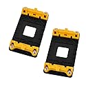 uxcell 2 Pcs AMD CPU Fan Bracket Base Motherboard Back Plate Stand Holder for AM2 AM2+ AM3 AM3+ FM1 FM2 Socket, Yellow
