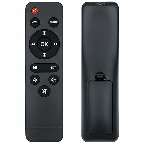 KhotIlong Replacement Remote for Mini Projector,Compatible with TMY V08,AuKing M8-F,NISOO M10,PANSEBA HI-04 Mini Projector.(1Pack)