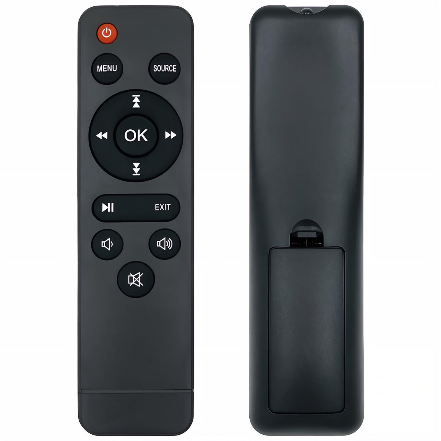 KhotIlong Replacement Remote for Mini Projector,Compatible with TMY V08,AuKing M8-F,NISOO M10,PANSEBA HI-04 Mini Projector.(1Pack)