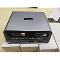 6-in-1 Retractable USB C Charger, 100W GaN Desktop Charging Station for Multiple Devices, Dual 2.3ft Built-in Cables, PD 65W Fast Usbc Charger