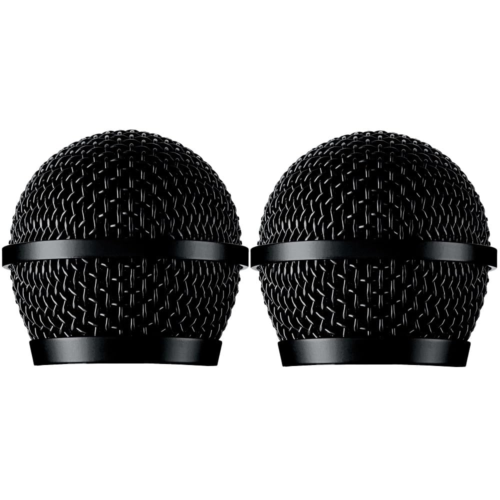 Generic Replacement PG58 Grille for Shure BLX24/PG58 UHF Wireless Microphone System, Black, 2 Pack
