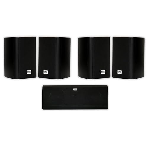Acoustic Audio AA351B and AA40CB Indoor Speakers Home Theater 5 Speaker Set