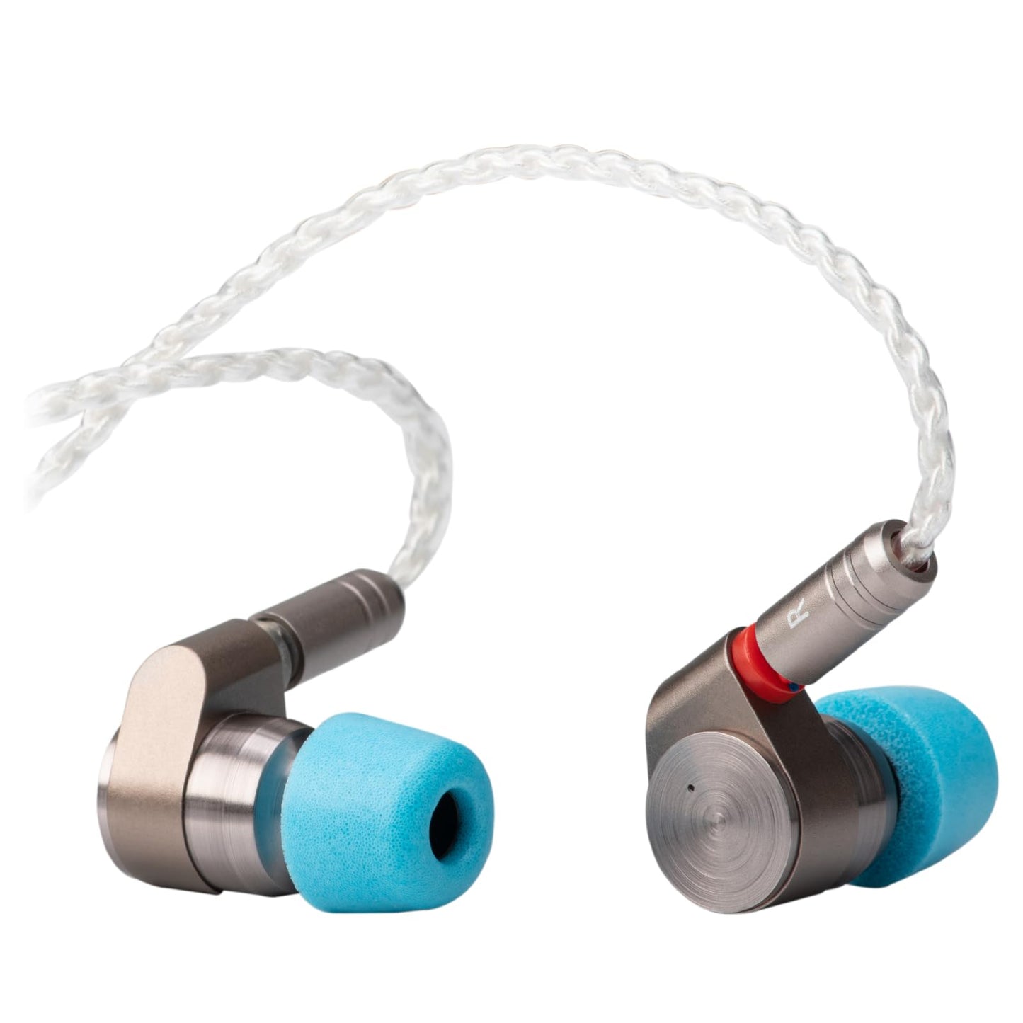 TINHIFI T2 Dual Dynamic Driver IEM HiFi Wired Earbuds Strong Bass Balanced Sound CNC Aluminum Shell Detachable 0.78mm 2-Pin Silver Plated Cable