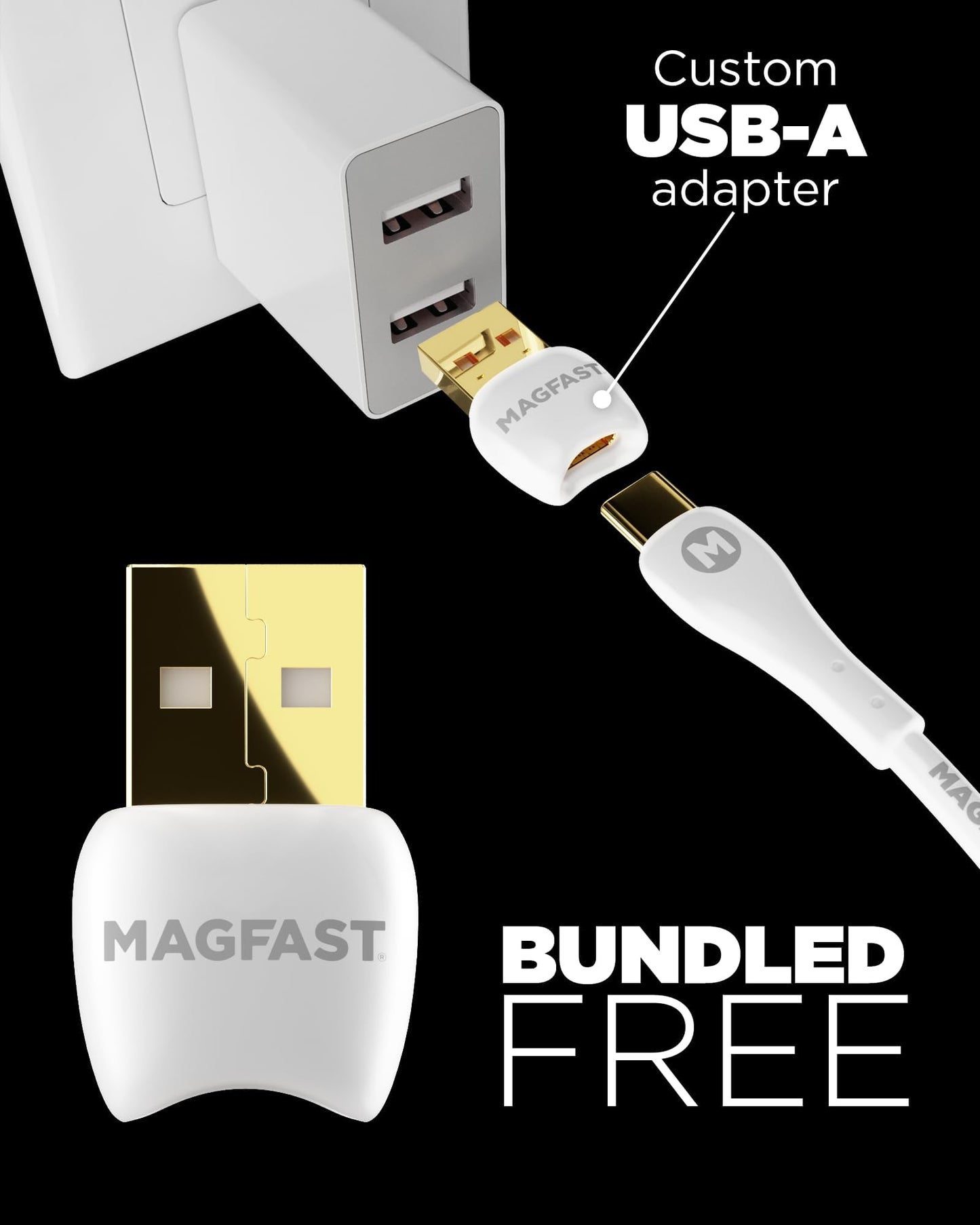 MAGFAST Lux USB-C to USB-C Cable | Alpine White | 6ft | PD Power Delivery | Fast Charging cord for all Androids iPhone 16 16 Pro Max Plus iPad Tablets