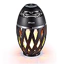 DiKaou Led Flame Table lamp, Torch Atmosphere Bluetooth Speakers&Outdoor Portable Stereo Speaker with HD Audio and Enhanced Bass,LED flickers Warm