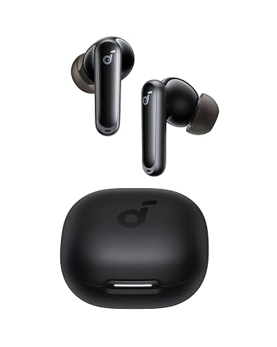 Soundcore P40i by Anker, Noise Cancelling Wireless Earbuds, Adaptive Noise Cancelling to Environments, Heavy Bass, 60H Playtime, 2-in-1 Case and Phone