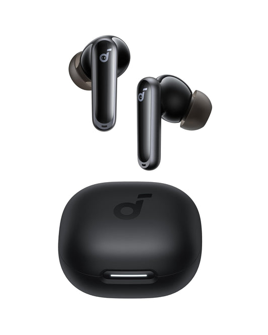 Soundcore P40i by Anker, Noise Cancelling Wireless Earbuds, Adaptive Noise Cancelling to Environments, Heavy Bass, 60H Playtime, 2-in-1 Case and Phone