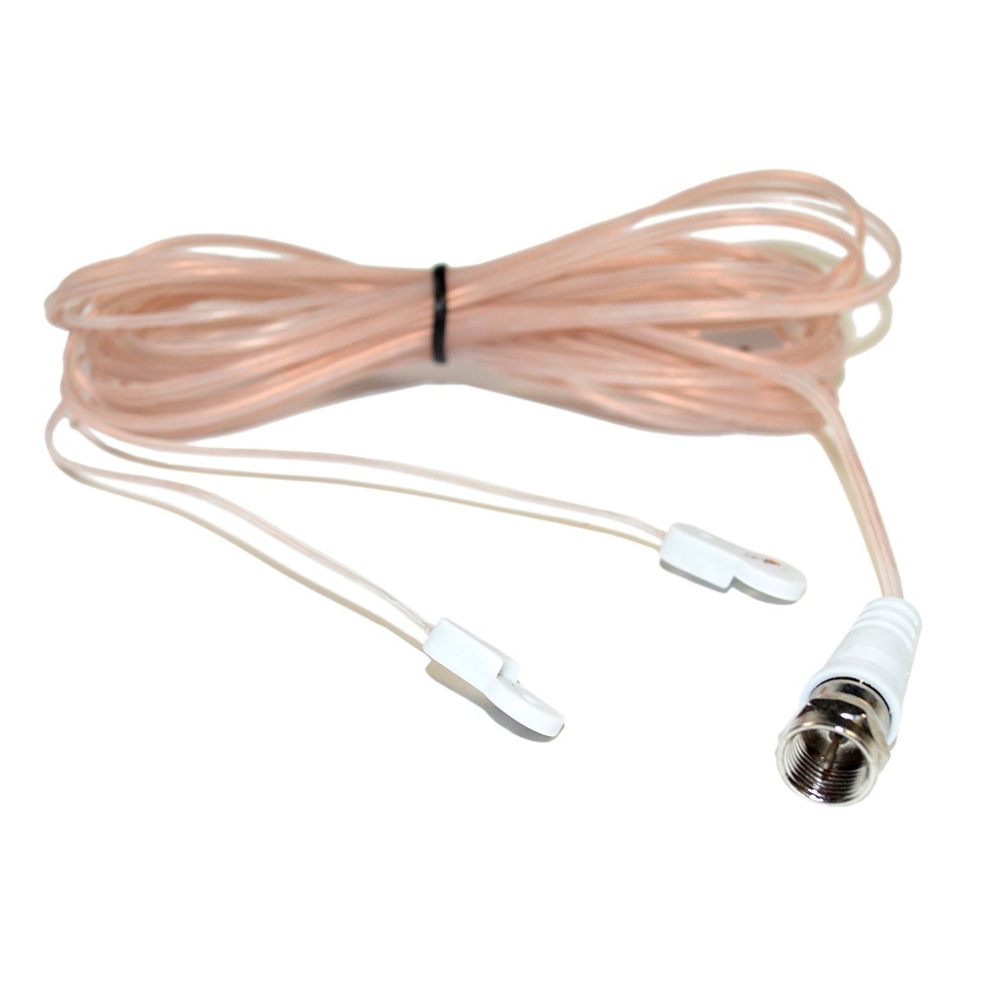 HQRP Dipole FM Antenna Coaxial F-Type Connector Compatible with Indoor Radio Home Stereo Receiver