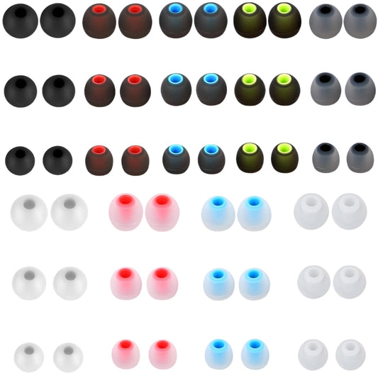 HUGJEPTTY Earbud Replacement Tips 54Pcs S+M+L?Ear Bud Rubber Tips Silicone Earbud Tips Earbud Covers Silicone Tips Headphone Covers for Ears Headphone