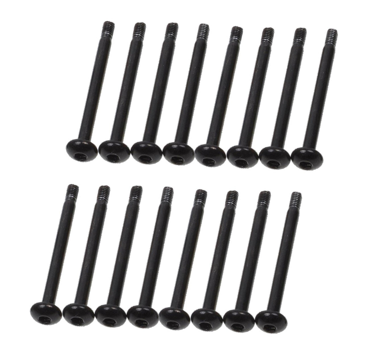 Alphacool NexXxos Fan Mounting Screw, M3 x 35mm, Black, 16-Pack