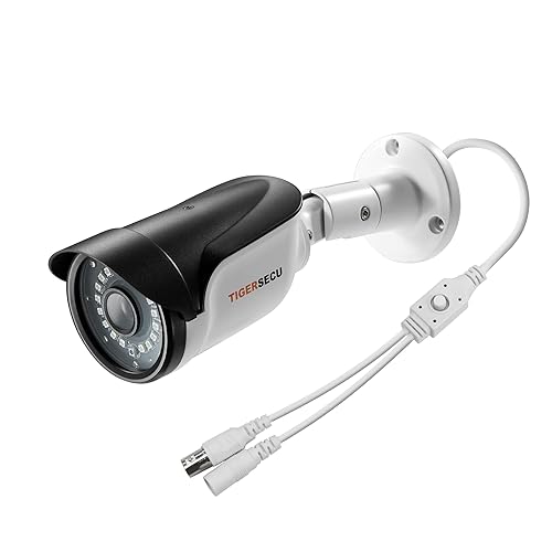 TIGERSECU 1080P Long Range Bullet Security Camera for DVR, Weatheproof for Indoor/Outdoor Use, Hybrid 4-in-1 OSD Switch for TVI/CVI/AHD/CVBS DVRs