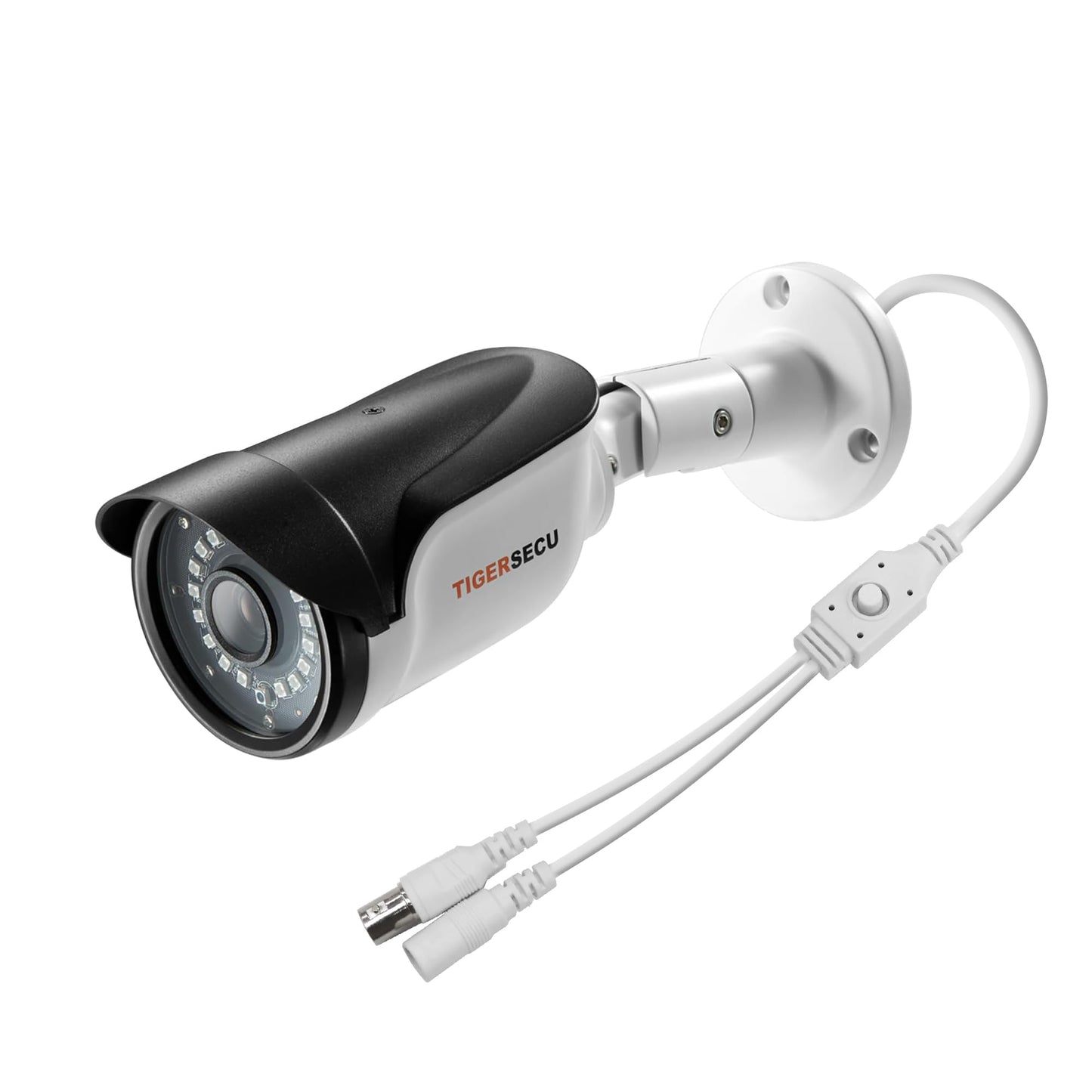 TIGERSECU 1080P Long Range Bullet Security Camera for DVR, Weatheproof for Indoor/Outdoor Use, Hybrid 4-in-1 OSD Switch for TVI/CVI/AHD/CVBS DVRs