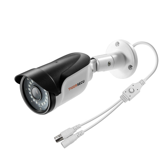 TIGERSECU 1080P Long Range Bullet Security Camera for DVR, Weatheproof for Indoor/Outdoor Use, Hybrid 4-in-1 OSD Switch for TVI/CVI/AHD/CVBS DVRs