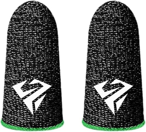 1 Pair for Pubg Mobile Games Gaming Finger Sleeve Breathable Fingertips Sweatproof Fingertip for Mobile Cove Slip Finger Gloves, Cell Phone Gaming