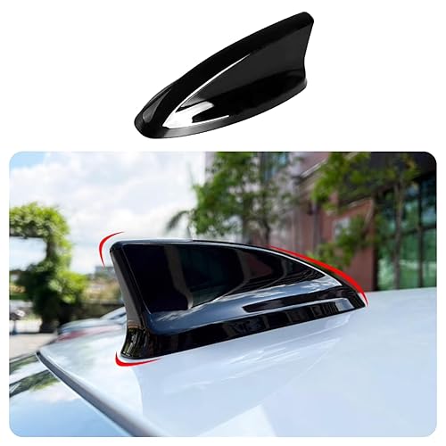 KELEIMAI Car Accessories Fit for Honda New HR-V HRV 2023 2024 2025 2026 Shark fins Antenna Cover Trim (Glossy Black) 1PC ABS