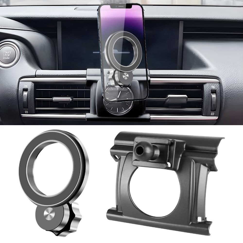 JIEZMO Car Magnetic Phone Mount for Lexus is 2014-2020 is300 is350 is250 is200t Auto Interior Accessories Best Cellphone Holder Mobile Cradle Cell