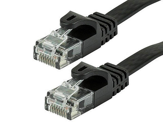 American Terminal High-Speed CAT6A Ethernet Patch Cable: 3ft, RJ45, Solid Copper Wire, 23AWG, 600MHz, Black
