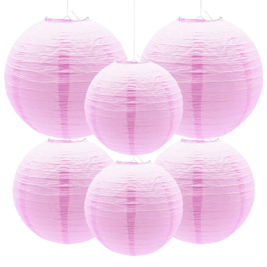 Yosawa 6 Pcs Paper Lanterns Decorative Round Paper Lantern Hanging Paper Lanterns for Party, Classroom, Wedding, Halloween,Christmas,Home Decoration ?
