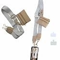 ALLTHINGVB Phone Lanyard Crossbody Adjustable Strap with Zipper Pouch- Stylish Crossbody Adjustable Chain Lanyard with Leather Wallet for All Phones