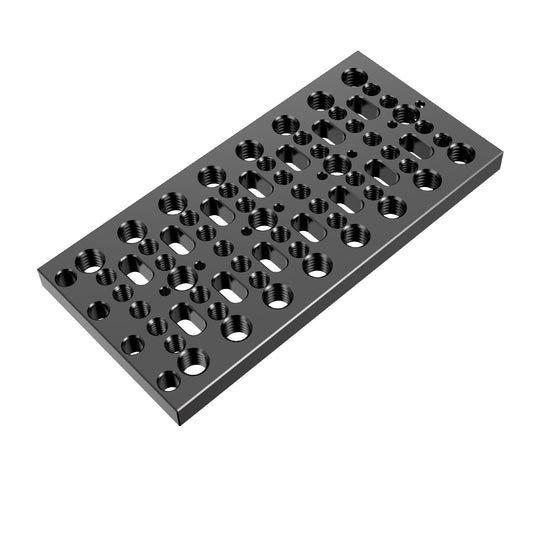 DINESK Multifunctional Camera Cheese Plate with 1/4"-20 3/8"-16 Threads,Cheese Mounting Plate for Railblocks,Rods and Various Other Camera DIY