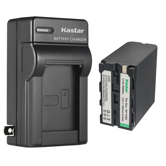 Kastar 1-Pack Battery and AC Wall Charger Replacement for Son NP-F330 NP-F550 NP-F570 NP-F730 NP-F750 NP-F770 NP-F780Exp NP-F930 NP-F950 NP-F960