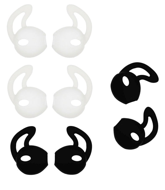 ALXCD Ear Gel for iPhone Earpods, Ear Buds Tips, 4 Pair Anti-Slip Soft Silicone Replacement Earbud Tips for Earphone of iPhone7 SE 6s iPhone 6s Plus