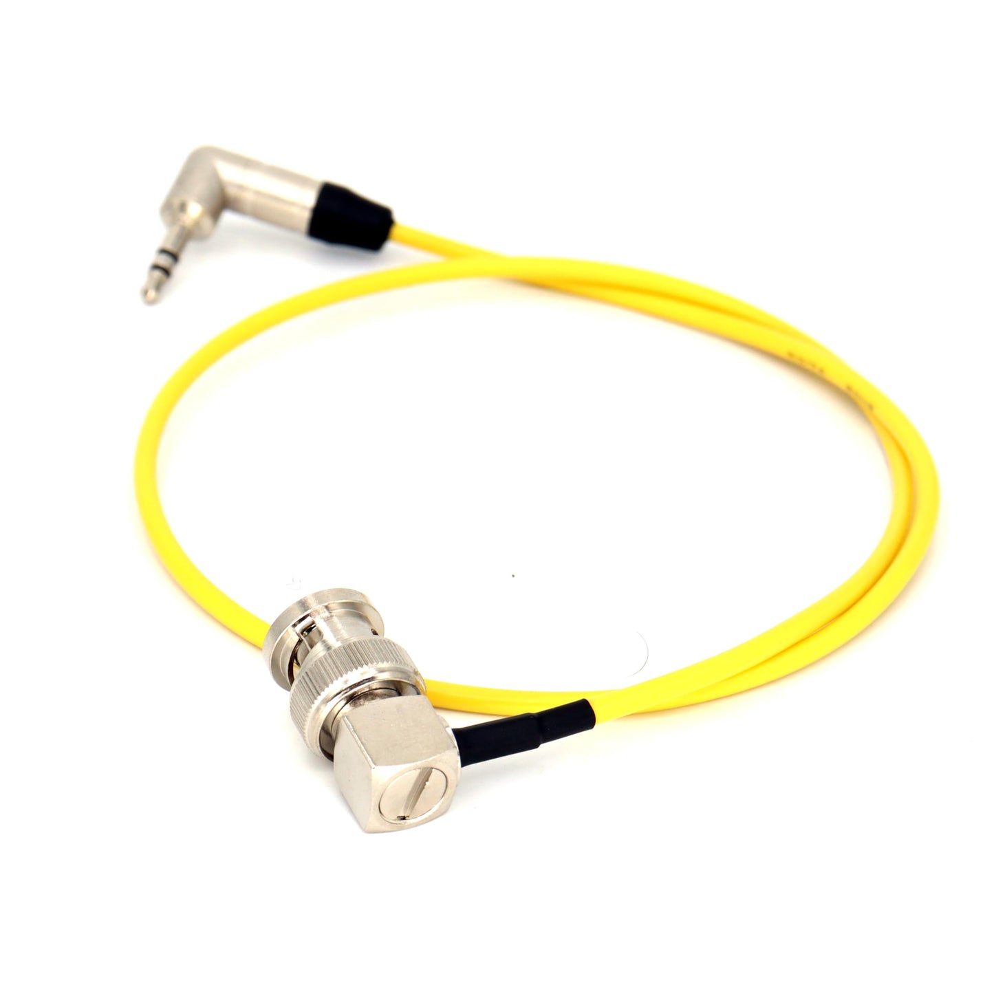 SZYingXian Timecode Cable Elbow 3.5mm to Straight/Right Angle BNC/SDI Cord for Canon C300/500, ARRI Amira, Zoom F8/F4, Blackmagic Pyxis, Sony Venice