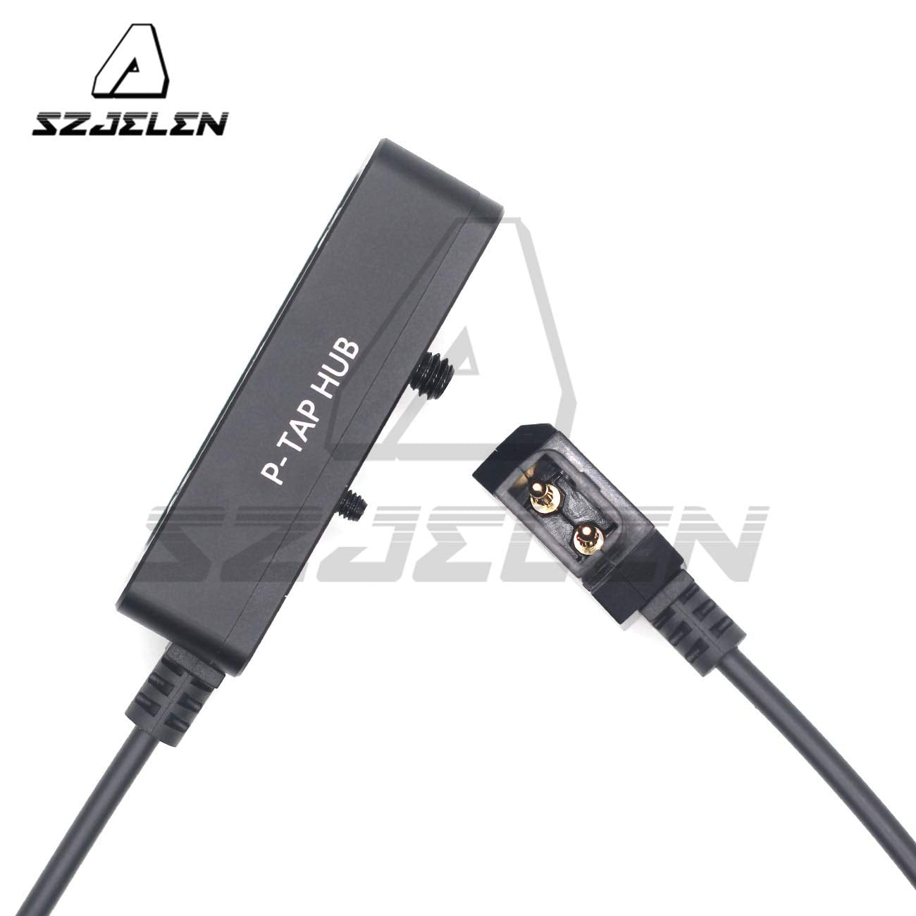 SZJELEN Metal Triple P-TAP D-tap Splitter,D-tap to 3ports D-tap P-tap Splitter Cable for Photography Power,Dtap Three-Way Splitter (Black Straight