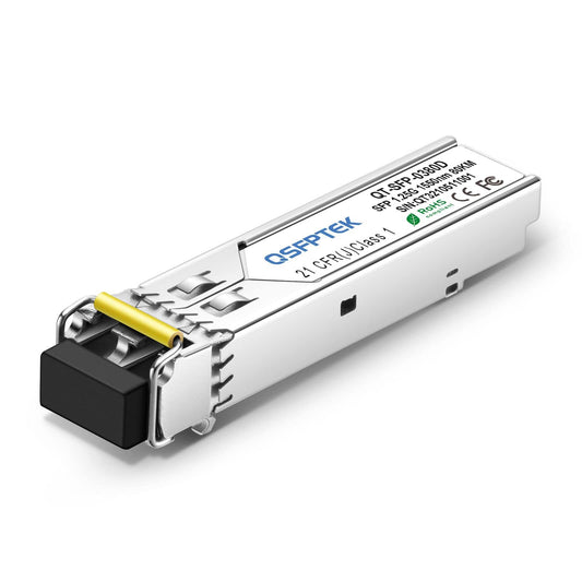 1.25 Gigabit SFP Module, 1000Base-ZX LC 1550nm, 80km Mini-GBIC Single Mode SFP Transceiver for Juniper JX-SFP-1GE-LH/SRX-SFP-1GE-LH