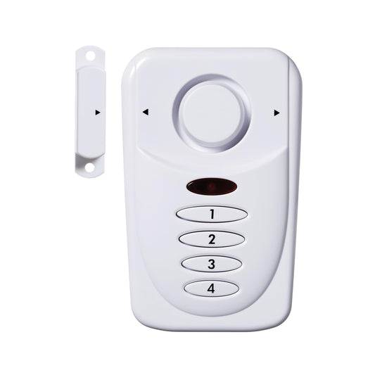 Sabre Elite Wireless Door Alarm with Exit/Entry Delay Mode, Home Mode & Keypad, Deters Intruders w/ 120dB Alarm Heard Up to 1,500 ft, Versatile