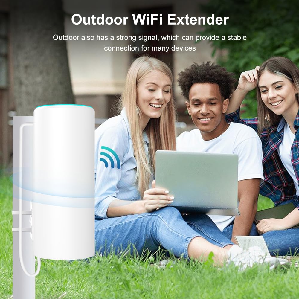 Todaair WiFi Repeater Dual Band | Gigabit | Stable Fast | 2Min Setup | No App Needed | Indoor/Outdoor | Compact