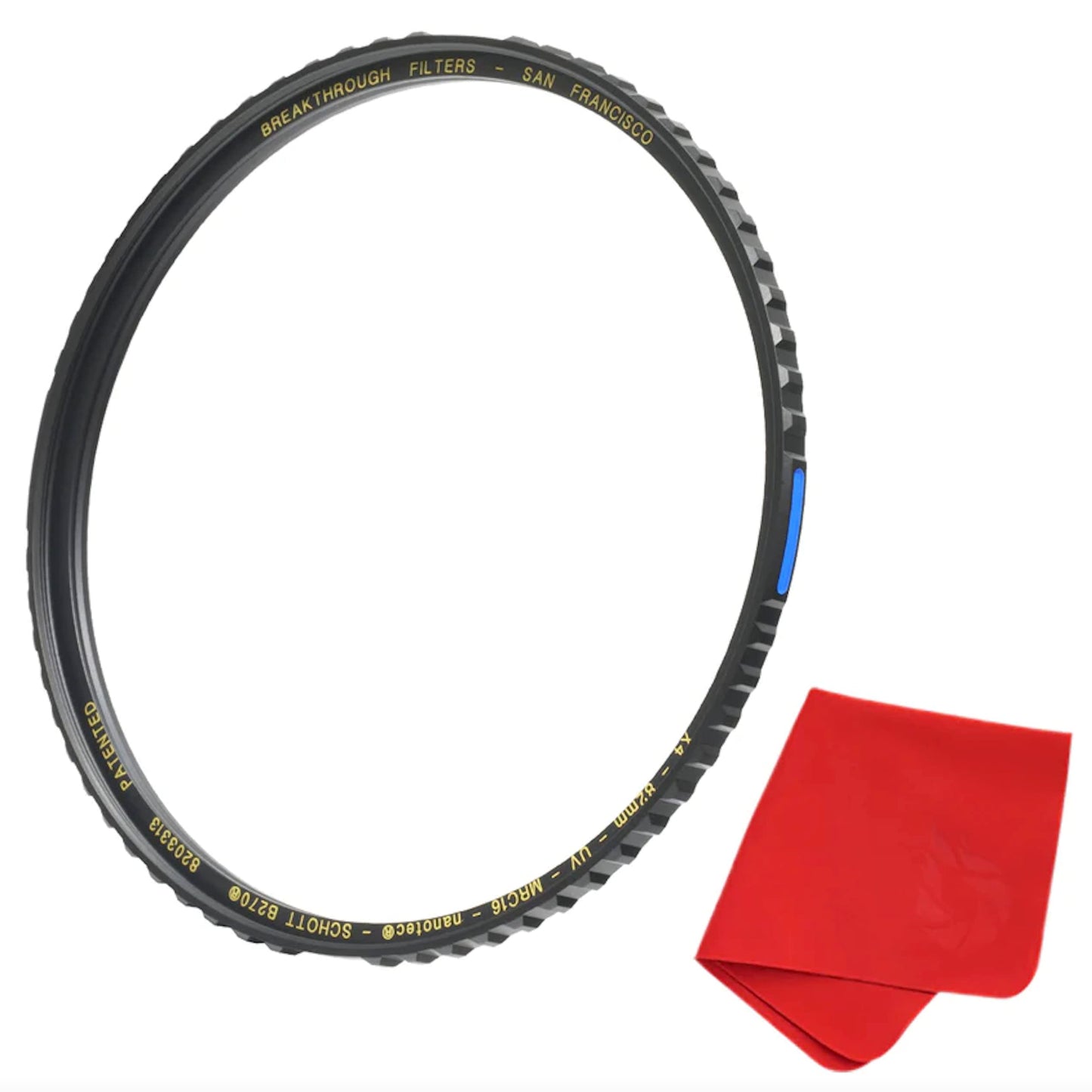 49mm X4 UV Filter for Camera Lenses - UV Protection Photography Filter with Lens Cloth - MRC16, Schott B270, Nano Coatings, Ultra-Slim, Weather-Sealed