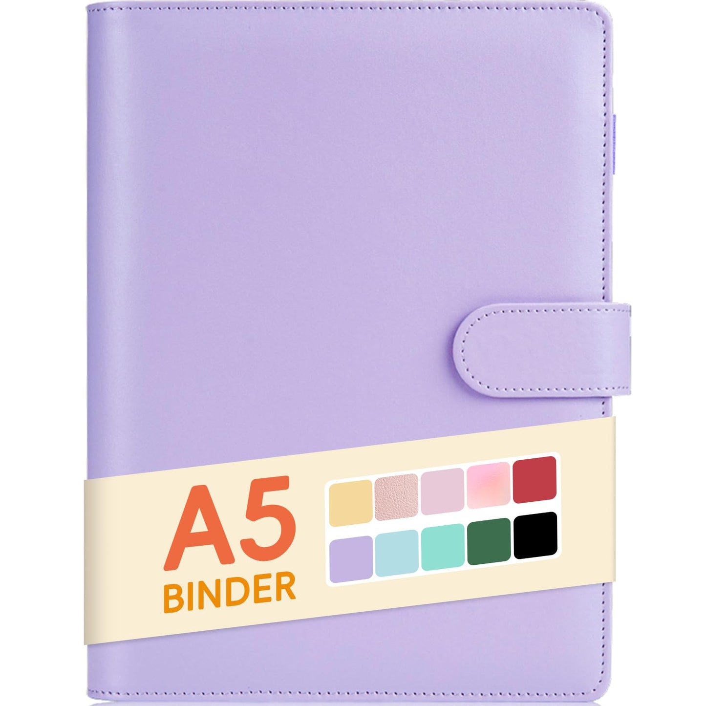 Sooez A5 Binder 6 Ring, Refillable Notebook Planner Cover, mini Binder