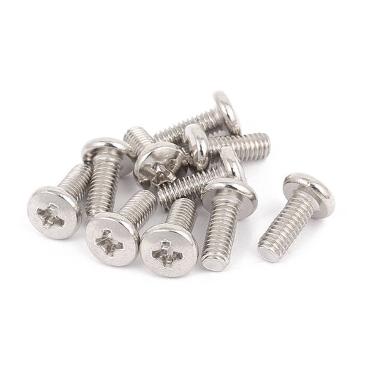 uxcell M4 x 10mm TV Computer LCD Monitor Stand Mounting Phillips Head Screw 10pcs