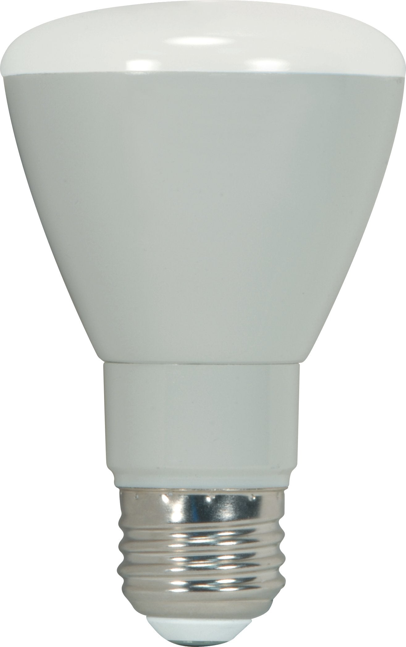 Satco S9141 LED R20 3000K 106' Beam Spread Medium Base Dimmable Light Bulb, 7W