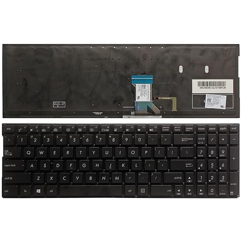 New English Laptop Replacement Keyboard for Asus Q552 Series Q503UA Q504UA Q534UX Q553UB N592 Q551LN Q552U Q552UB US Layout with Backlight
