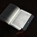 Book Light, Rechargeable Clear LED Flat Book Lights for Reading in Bed at Night with Dimmable 3 Colors & Timer, Full Page Panel Plate Lamp, Study