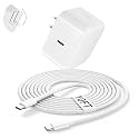 iPhone Charger Fast Charging,1-Pack USB-C Charge 40W iPhone 17 Charger with 60W Max Foldable Plug & USB C Cable 10FT, Compatible with i Phone 17/17