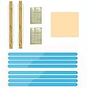 Privacy Screen Filter Adhesive Strips,Slide Mount Tabs and Double-Sided Tape for Computer Monitors and Laptops - Replacement Kits