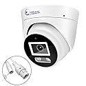 Eyessys HD 4K 8MP IP Turret Dome Camera Color Night PoE with Microphone(Audio), 24/7 Full Time Smart Dual Light LED, Weatherproof IP67 Indoor Outdoor