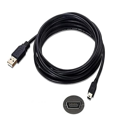 ienza 6FT Mini B Charge/Update Cable for Garmin Drive 52 53, DriveSmart 65, eTrex 10 22x, dezl OTR500, nuvi 40LM 57LM 67LM 2689LMT 2757LM 2589LMT